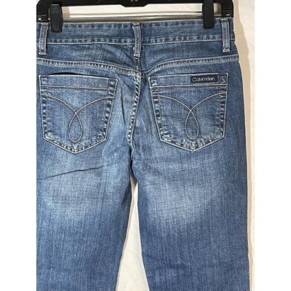 clavin Klein skinny jeans light blue wash cotton blend embordered size 26/2 READ - Picture 9 of 10